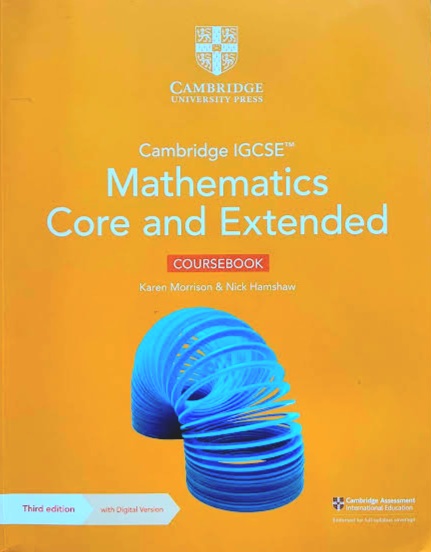 cambridge igcse mathematics core and extended coursebook with digital version (2 years’ access) (cam